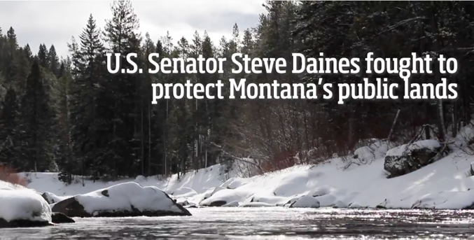 US Senator Daines Fight for Public Lands